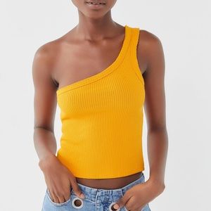 Urban Outfitters One-Shoulder Cropped Tank Top